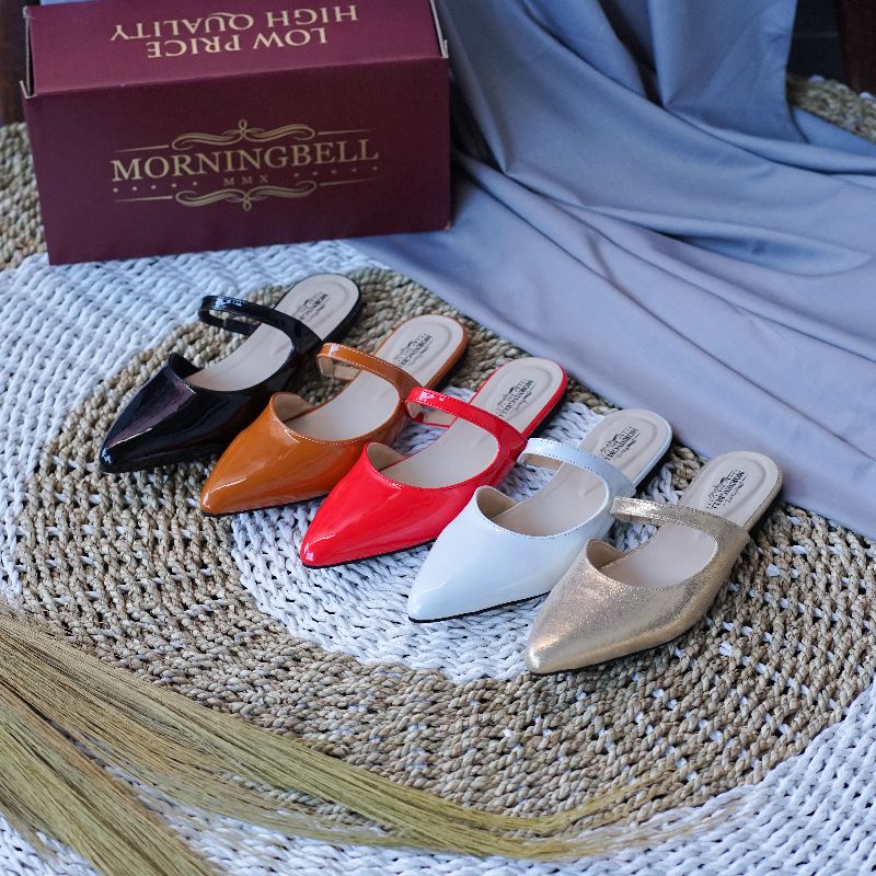 sepatu sandal wanita flat shoes morningbell selline