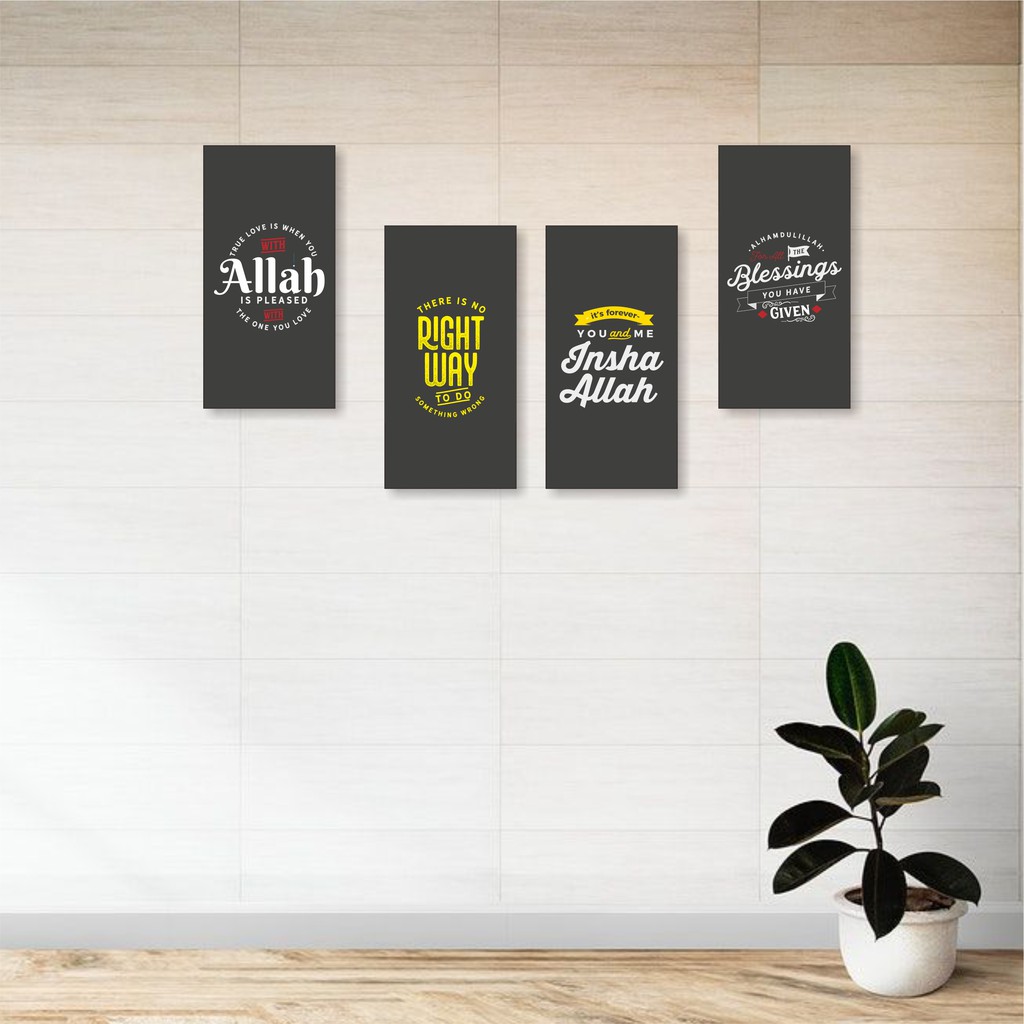 LOYALNESCA HIASAN DINDING QUOTE ISLAMI DEKORASI KAMAR ...