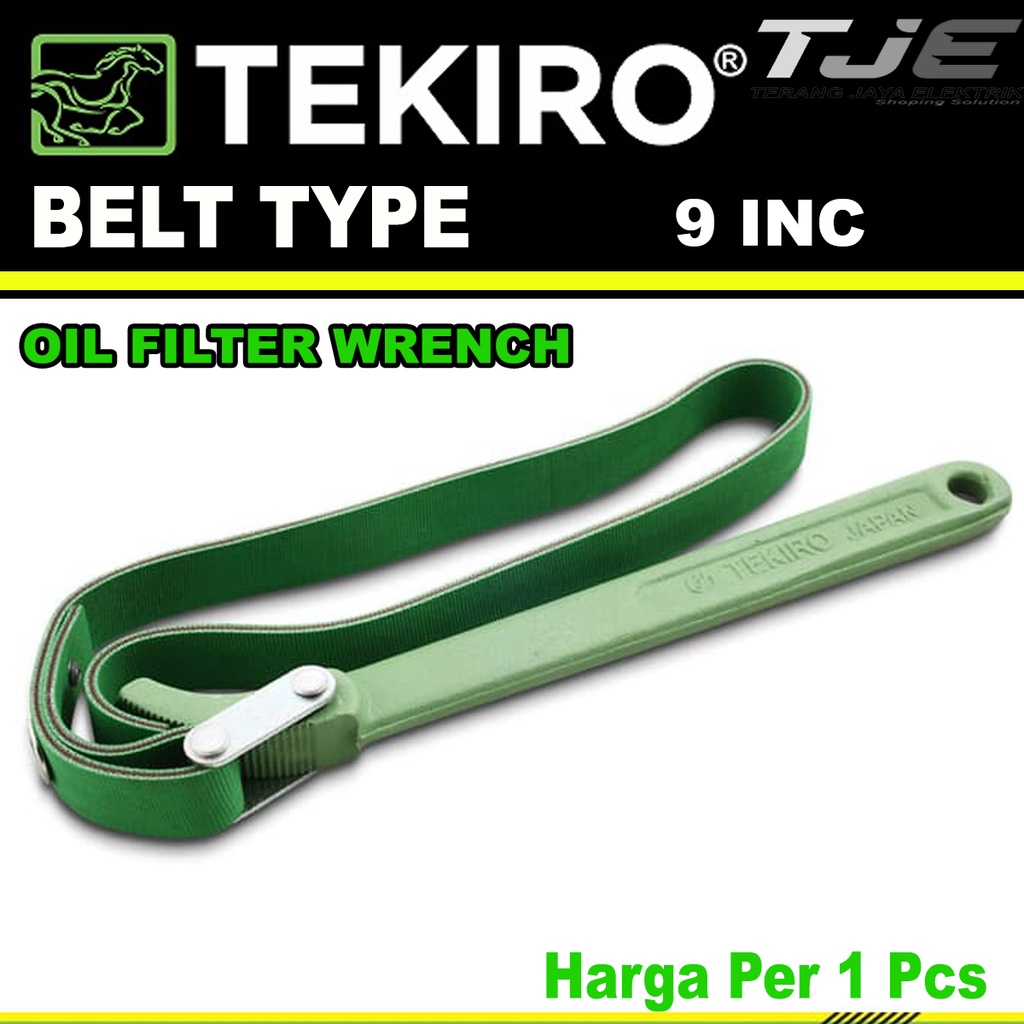 Jual Pembuka Filter Oli/Oil Filter Wrench BELT 9 inch Tekiro PC 9 " BELT