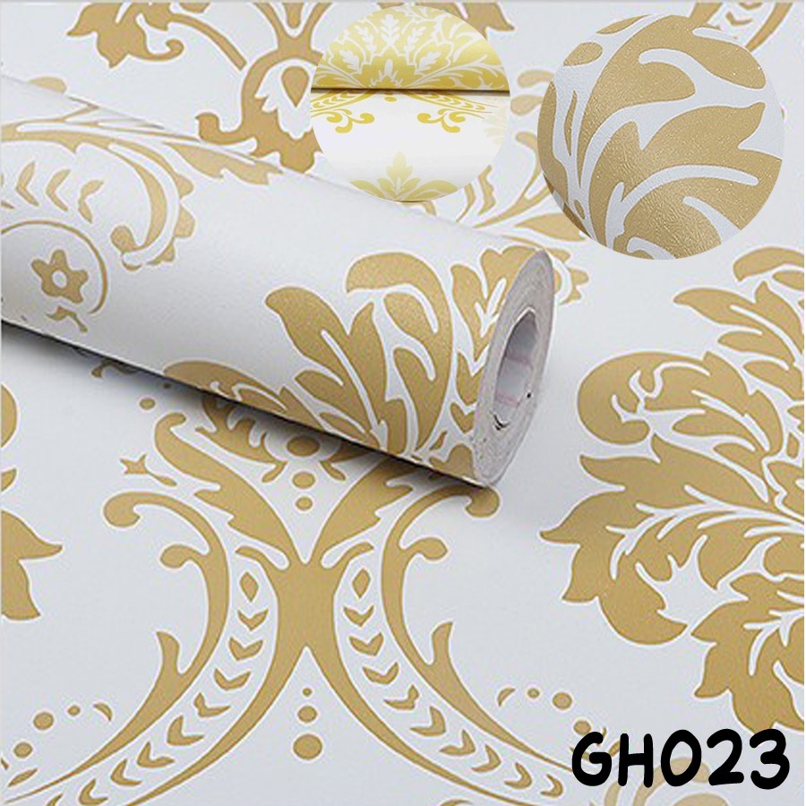 Wallapper Aestetic Wallpaper Dinding Wallstiker kamar tidur Wallpaper GH Motif Vintage Ukuran 45cm x 9m