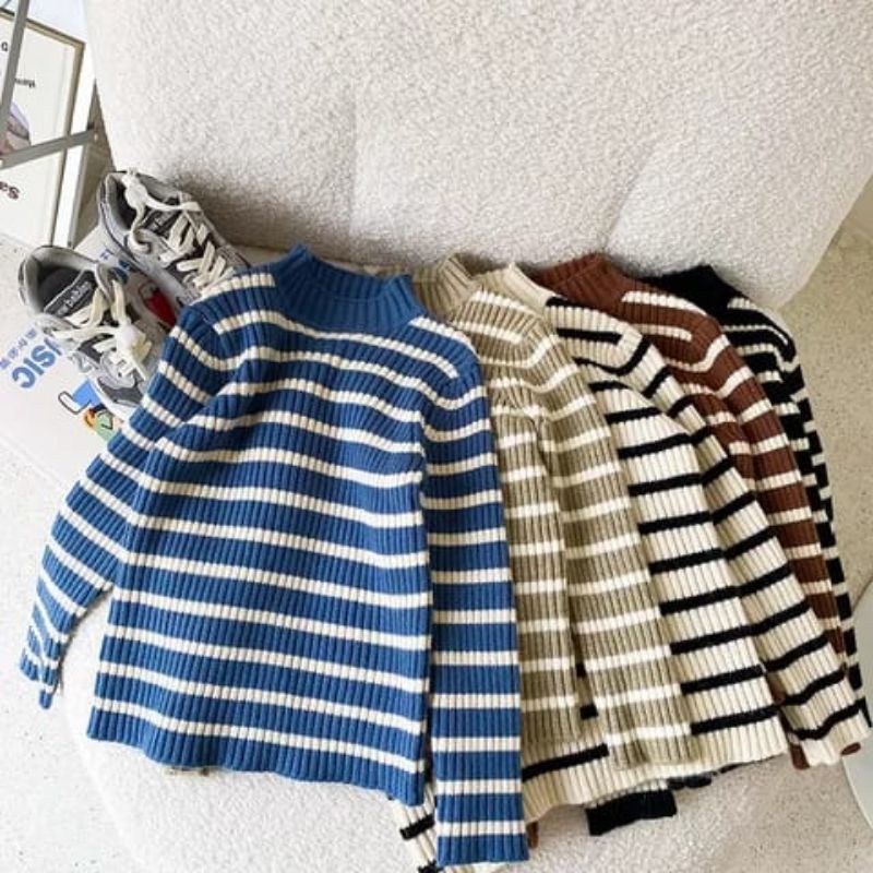 BAJU ANAK PEREMPUAN/LAKI LAKI | SWEATER RAJUT ANAK MODEL BLASTER UMUR 2-6 TAHUN