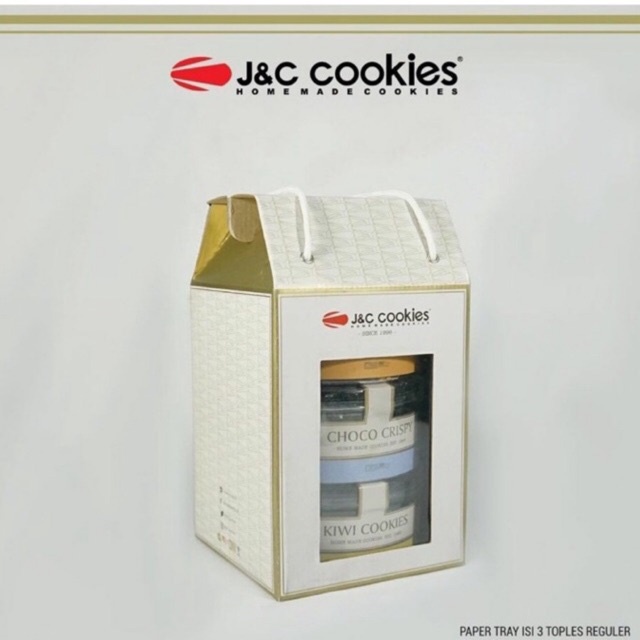 

HAMPERS LEBARAN!! J&C Cookies isi 3 toples reguler/kaca