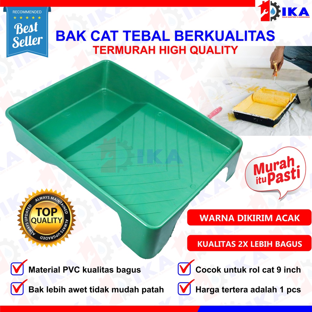 BAK CAT KAKI LUAR PLASTIK KUAT TEBAL / UNTUK TEMPAT ROLL TEMBOK MINYAK KAYU CAIRAN WADAH BAKI PVC