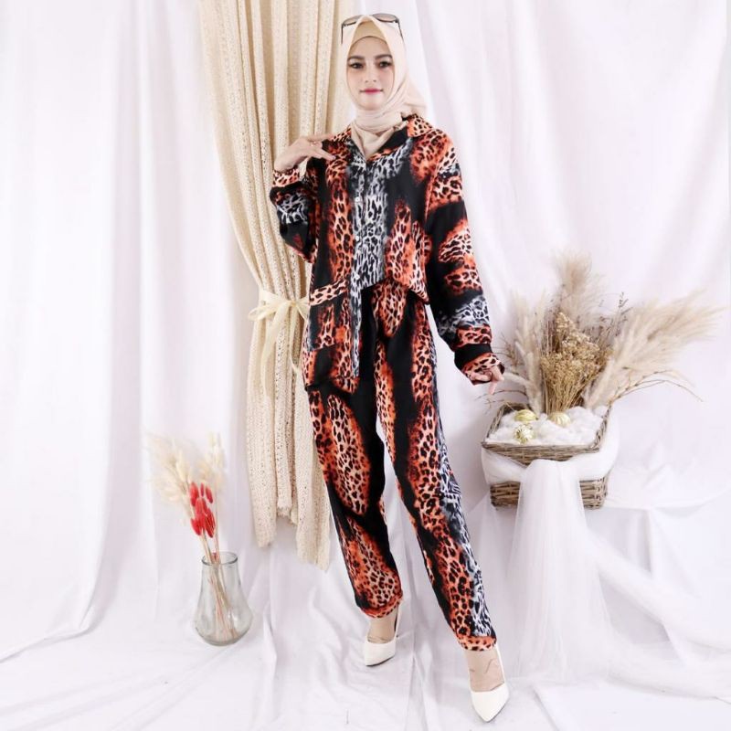 JOSJOLI_STORE/Piyama PP CP HP Aliyah/Piyama Rayon Tie Dye Kekinian XXL LD 120cm