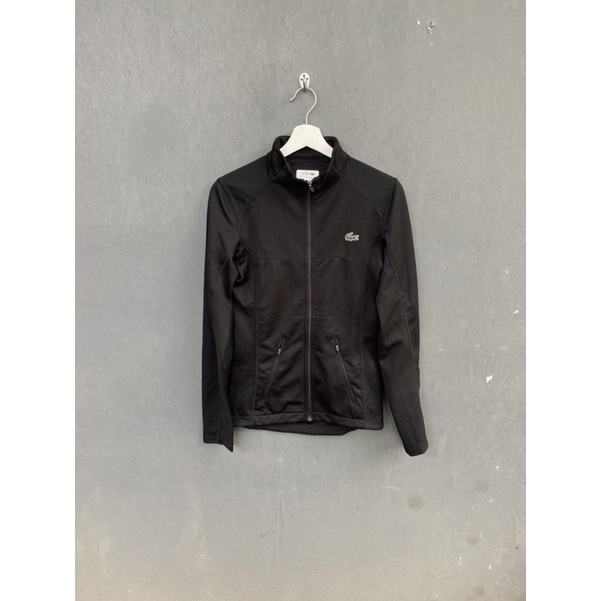 LACOSTE JACKET TRACKTOP NOVAK DJOKOVIC BLACK ORIGINAL ASLI