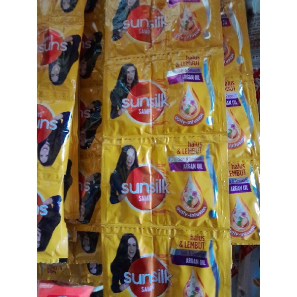 sunsilk sampo sahet halus dan lembut renceng isi 12 sachet