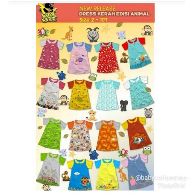 Dress Coolbee Kerah Baju Anak Perempuan