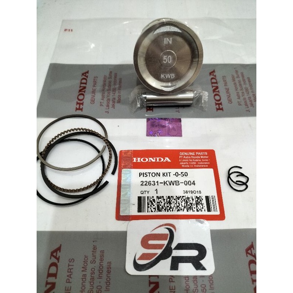 PISTON KIT(OS_50_KWB) HONDA ORIGINAL REVO FIT ABSOLUTE 110  BLADE KOMPLIT