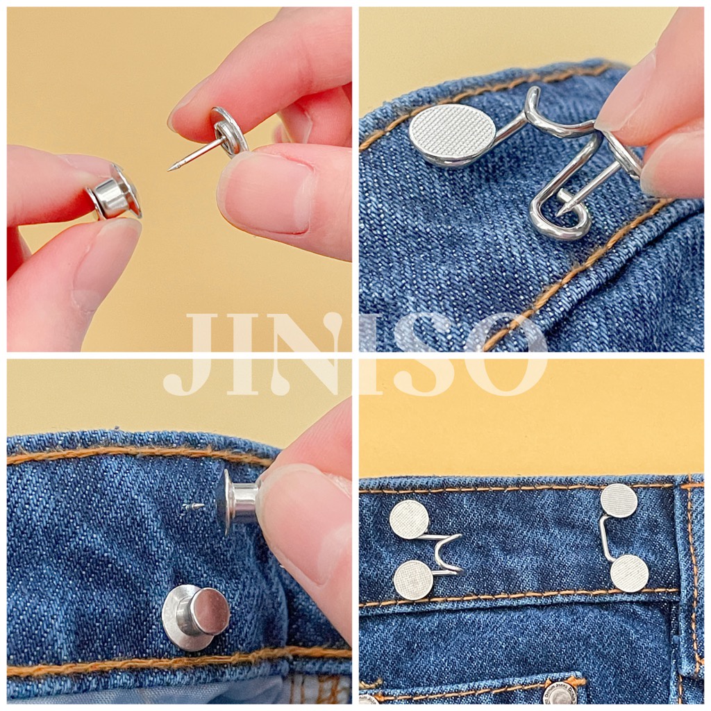 JINISO - 1set Kancing Pengecil Jeans Adjustable Unisex-3