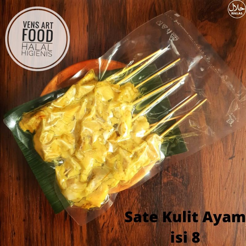 

VENS ART FOOD sate kulit bumbu kuning isi 8