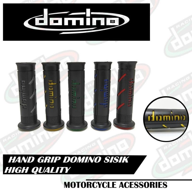 Handgrip Domino Garis Grade A Motor Nmax Beat Vario Scopy Pcx AEROX R15 Ninja Cbr / Grip Motor