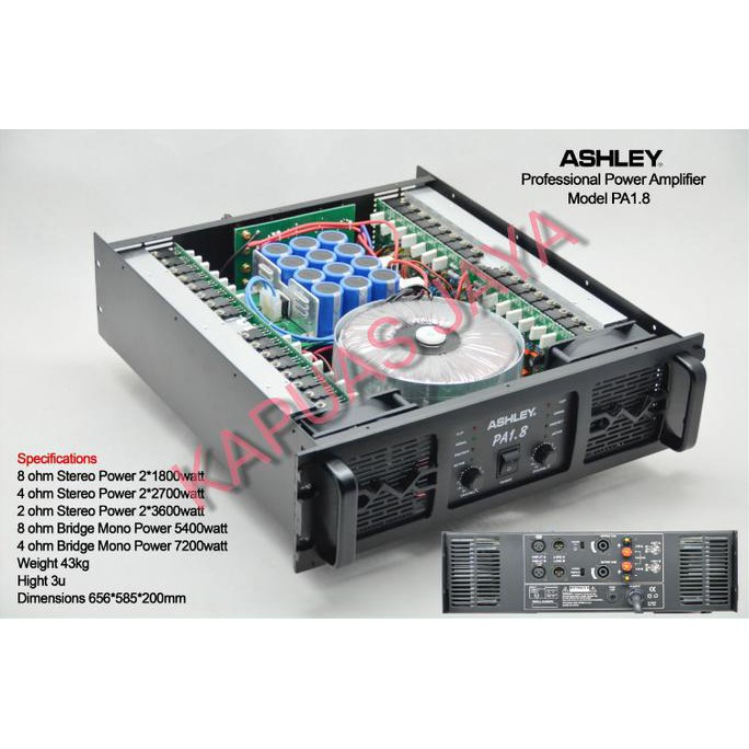 Power Amplifier ASHLEY PA1.8 ORIGINAL