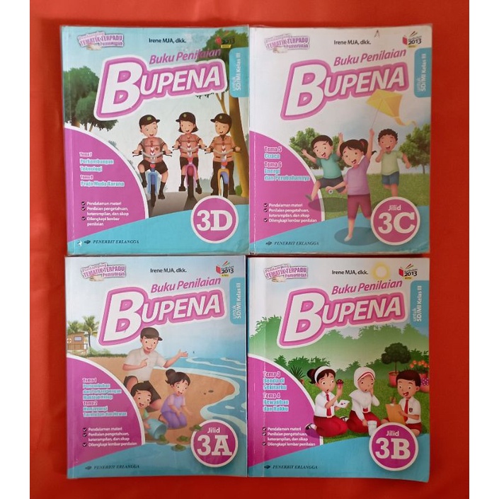 Buku Bupena Kelas 3 SD 3A 3B 3C 3D Second Bekas Murah