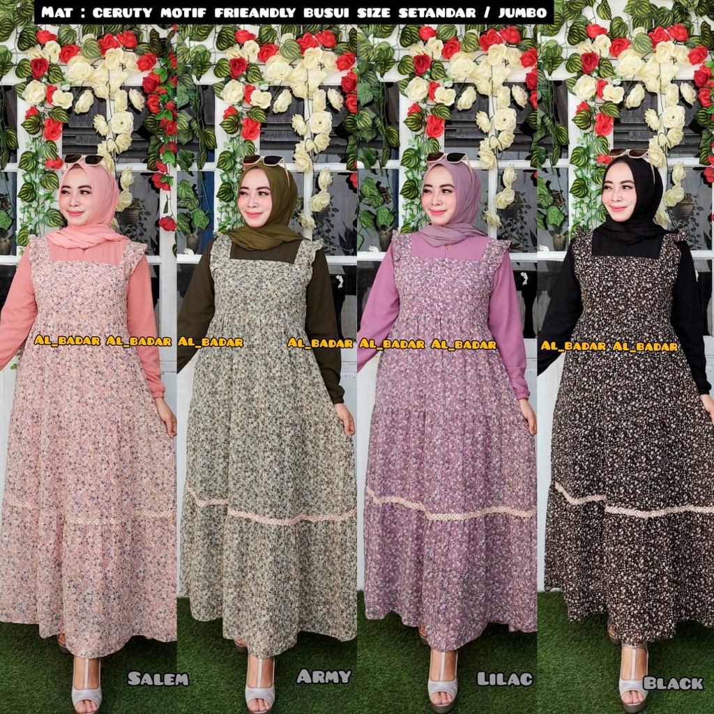 [ BISA COD ] GAMIS CERUTY BABYDOLL MOTIF MIX RENDA ,DRESS CERUTY BABYDOLL MODEL TERBARU,GAMIS BUSUI MIX RENDA TERLARIS