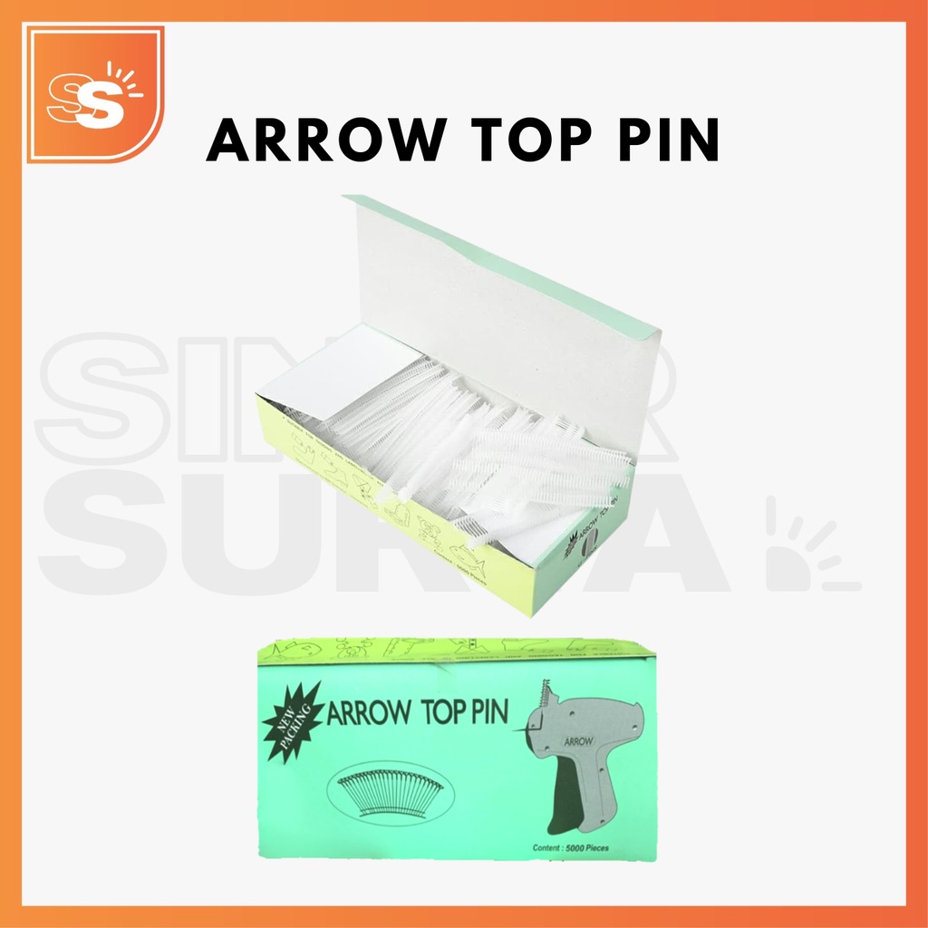 Arrow Top Pin / Tag Pin / Isi Refill Tag Gun Isi 5000 Pcs / Ukuran 15mm 25mm 35mm