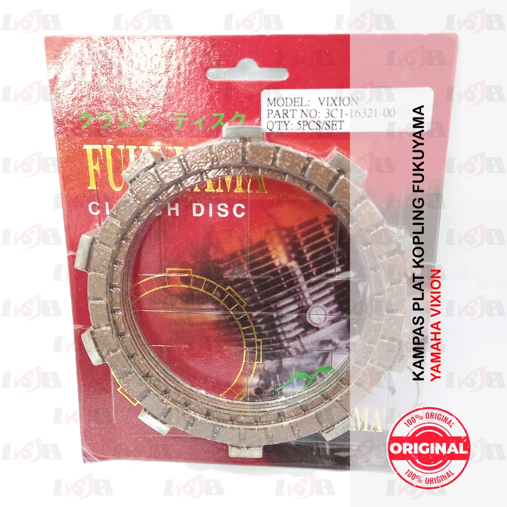 Kampas Plat Kopling Yamaha Vixion Scorpio Clutch 5 Lembar Fukuyama