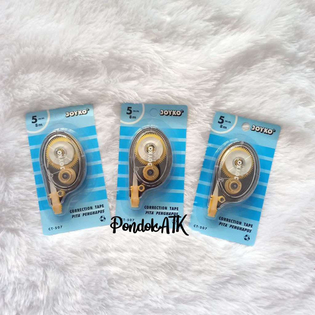 

Tip-ex Kertas / Stipo Kertas / Correction Tape / Tip ex roller Joyko CT-507 8m 5mm