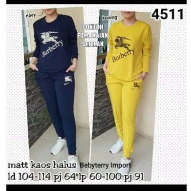 Setelan Burberry/ Setelan Import/ Setelan panjang/ Setelan Celana/ Set Bebyterry Import/ Set santai