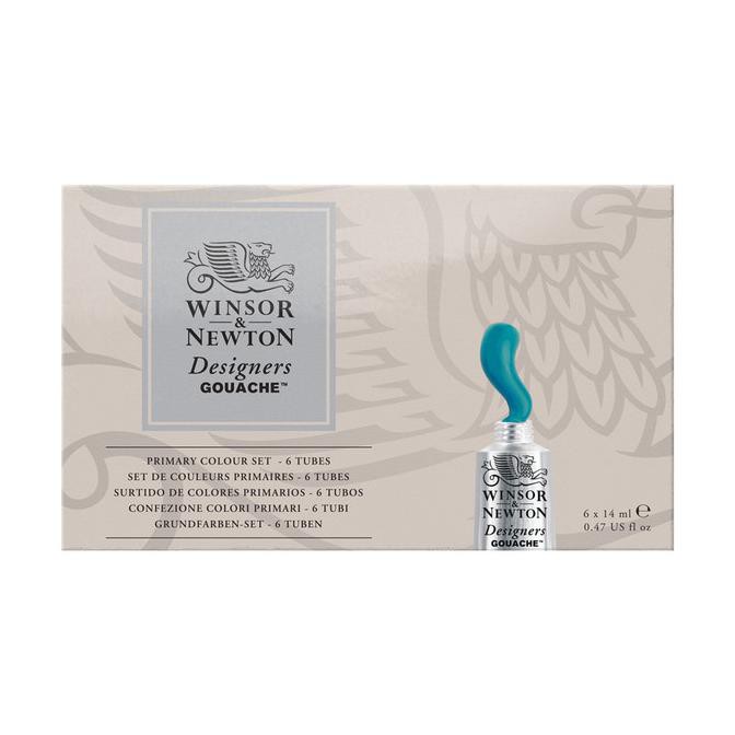 

Promo! Winsor & Newton Designers Gouache Primary Colour Set 6 Tubes Murah