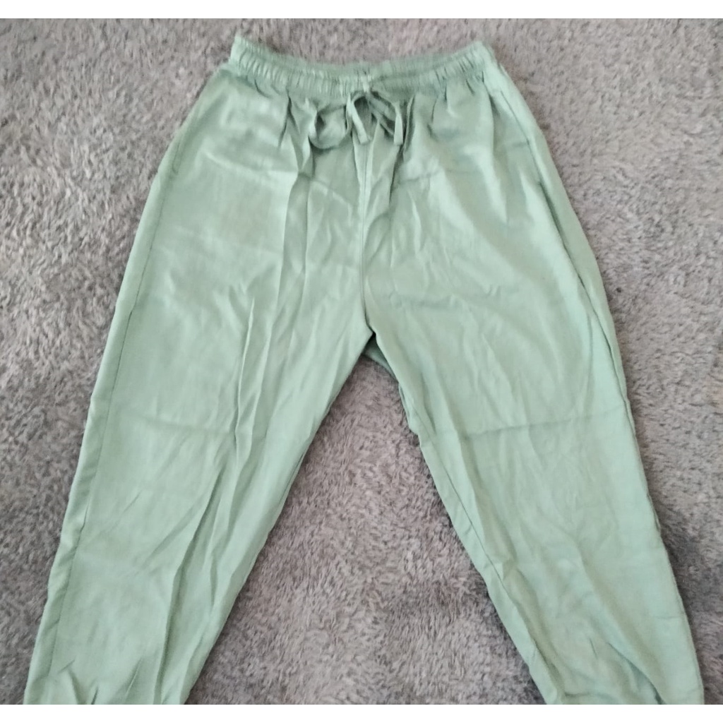 CELANA KULOT PANJANG UNIQLO-Mint