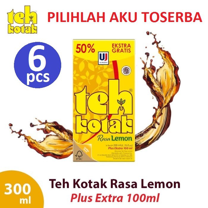 

TEH KOTAK ULTRA RASA LEMON 300 ml ( HARGA PAKET ISI 6 )