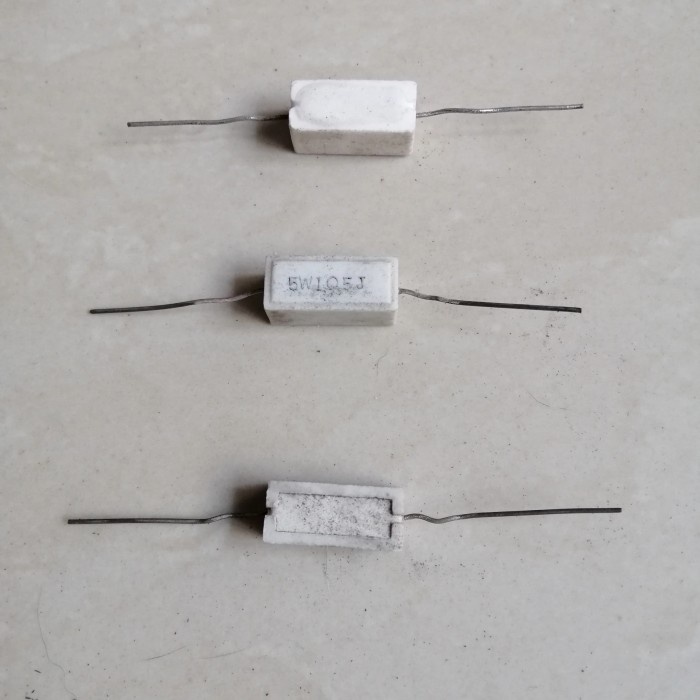 1,5 ohm R 1R5J 1R5 Resistor Kapur 5w 5watt 1,5ohm 1,5R 1.5RJ 5 w watt