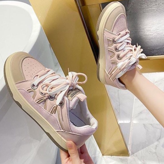 TBIG [COD] Sepatu Sekolah Sneakers Import Shoes MARION Fashion Wanita Sepatu Korea Style Sekolah Kuliah