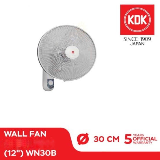 KDK WN 30 B - Kipas Angin Wall Fan 12&quot; / Kipas Angin Dinding 12 inch