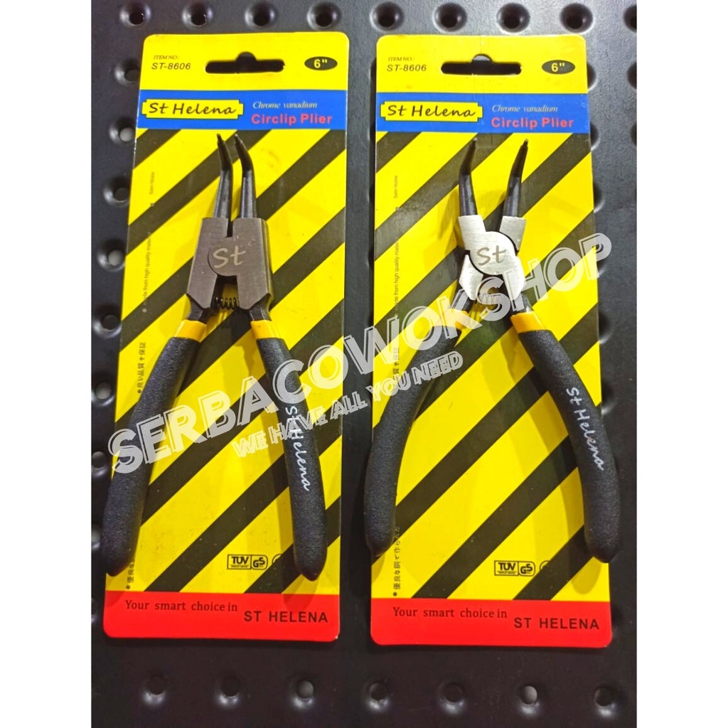 Tang Spie Snap Ring Pliers BTE BTI 6 Inch Bent External - Internal set isi 2 Tang Termurah Berkualit