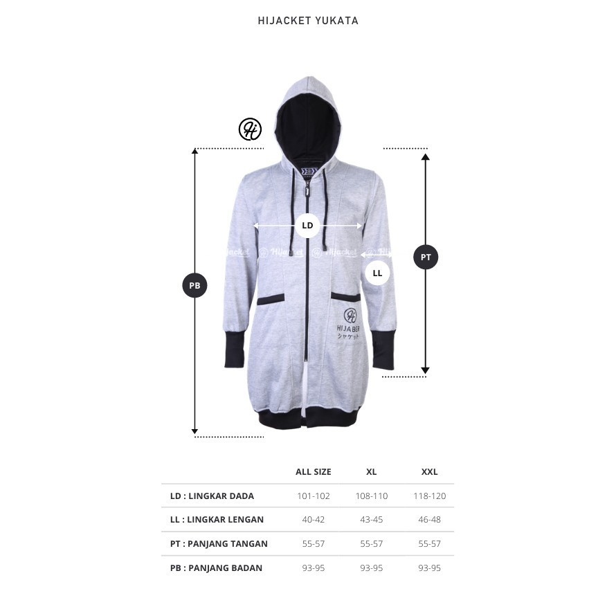 ⭐️BEST SELLER⭐️ Jaket Sweater Wanita Muslimah Hijaber - Hijacket Yukata Panjang Syari Hijab Hijaket-6