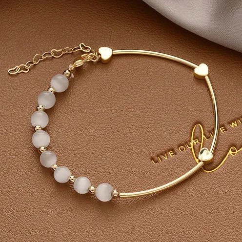 Gelang Wanita Manis Perhiasan Liontin Bracelet Gadis Hadiah Ulang Tahun Unik Emas Bangle/ Pacar-Z