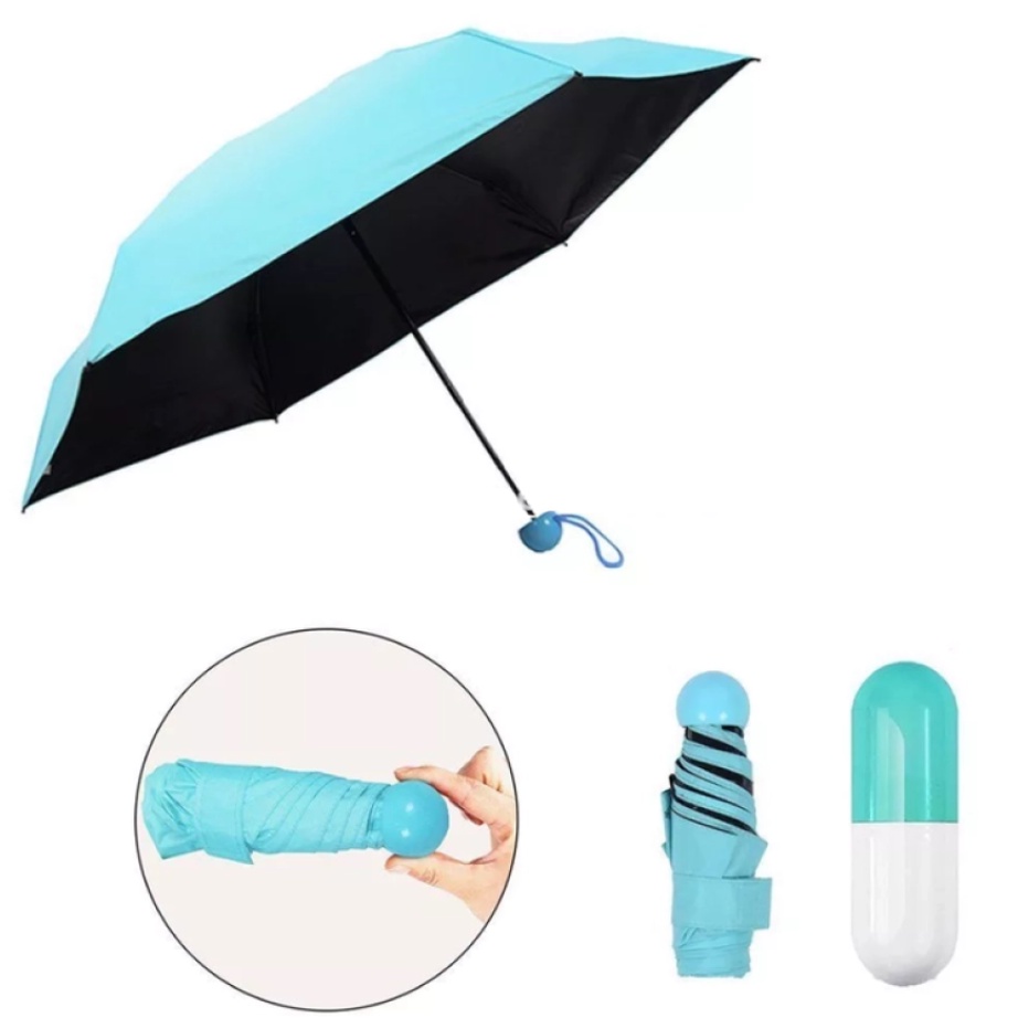 Payung Lipat Otomatis / Manual Anti Sinar UV Payung Anti Panas dan Hujan Waterproof Tahan Angin Warna Hitam Biru Pink Unik Ringan Kuat Wanita Pria Anak Payung Lipat Lucu Mini Kokoh Ringan Masuk Tas Mobil Bahan Nilon / Plastik / Poliester Umbrella