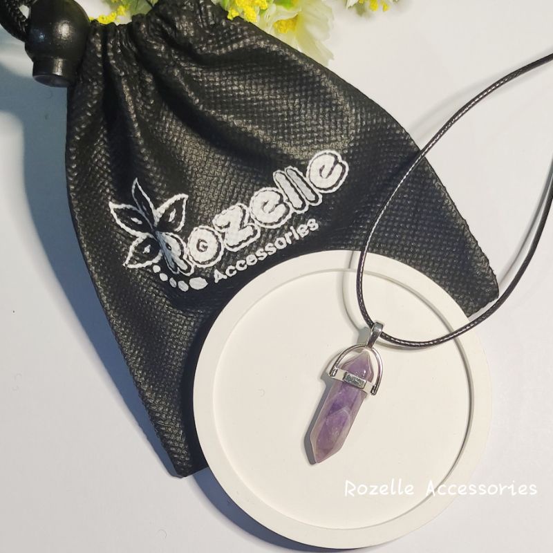 AMETHYST Kalung Liontin gemstone/Kalung Pendant/Gemstone