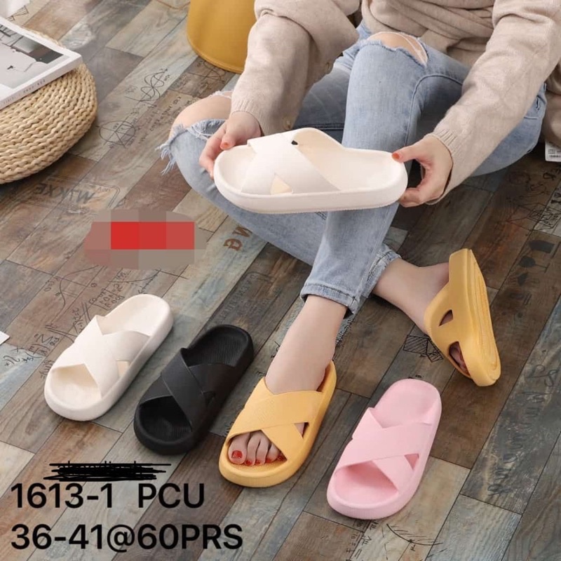 IMPORT SANDAL JELLY SLOP SILANG WARNA LUCU SANDAL JELLY IMPORT CHINA SANDAL SLOP EMPUK