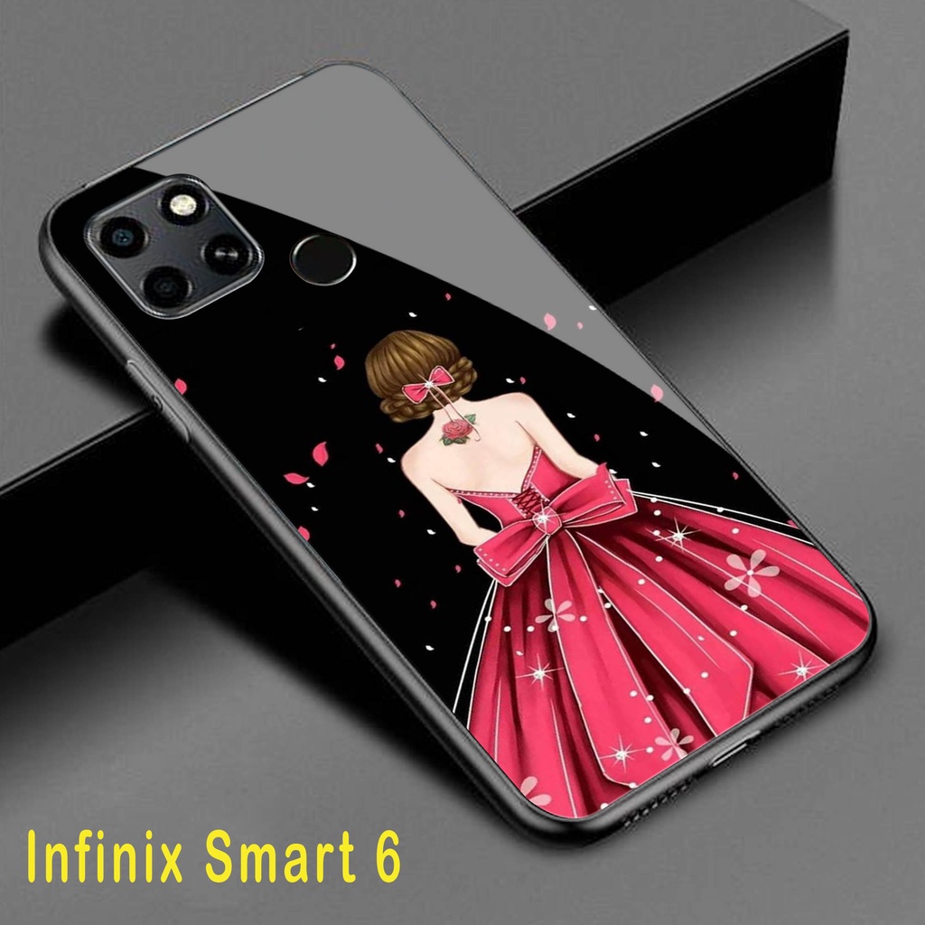 (S07) Softcase Kaca INFINIX SMART 6 - casing handphone - INFINIX SMART 6 - pelindung handphone - INF