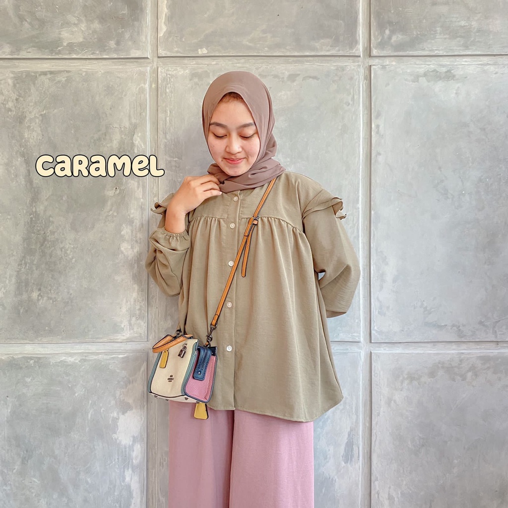 Atasan Wanita Bahan Crinkle Airflow Nawela