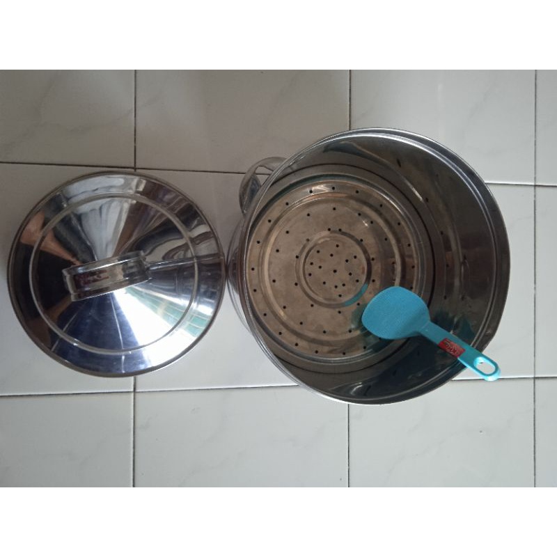 dandang nasi 1 kg set centong nasi