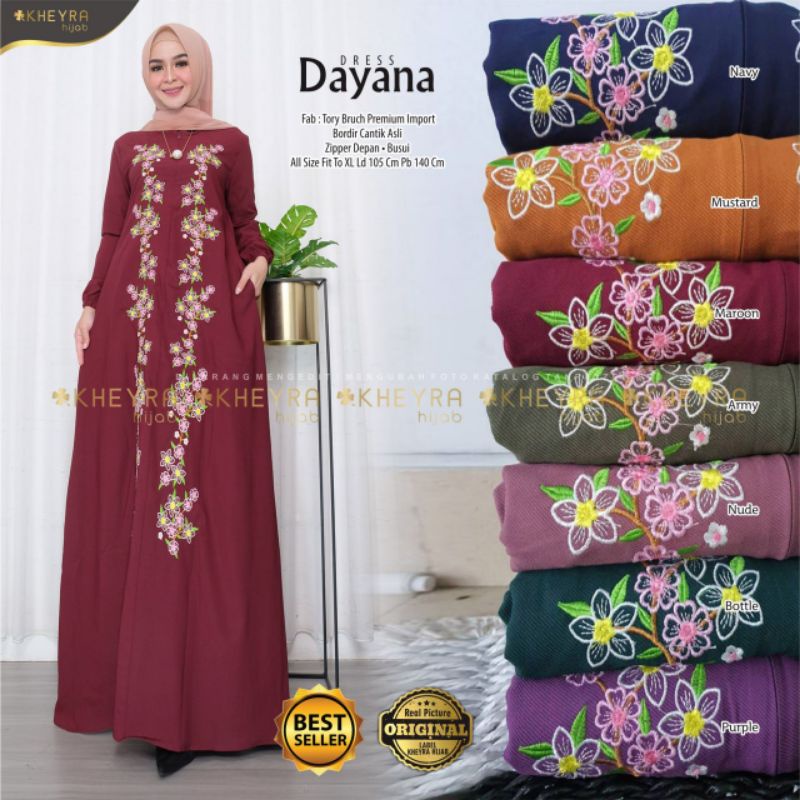 dress wanita/dress muslim/ dress dayana