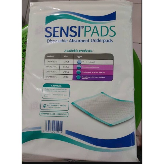 Underpad Sensi Pads Perlak Matras Alas Popok Bayi Sensipad Disposible Absorbent Penyerap Cairan