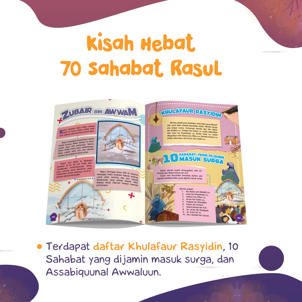 Buku Kisah Hebat 70 Sahabat Rasul - Gema Insani 100% Original