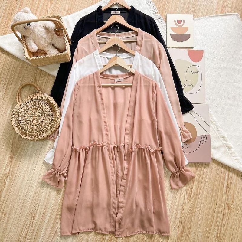 GROSIR BAJU FASHION WANITA MUSLIM OUTER NADINE MURAH