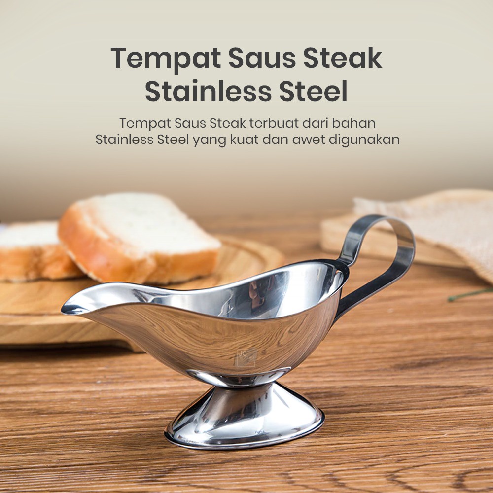 GRAVY SAUCE BOAT 5 OZ | TEMPAT SAUS STEAK STAINLESS STEEL