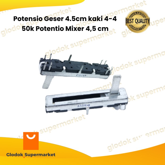 Potensio Geser 4.5cm kaki 4-4 50k Potentio Mixer 4,5 cm