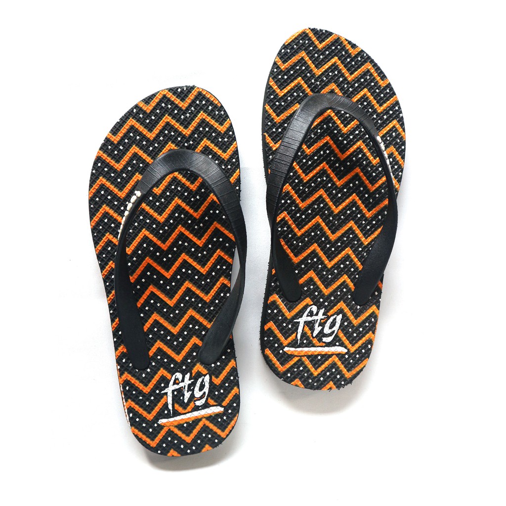 Sandal Japit Distro Cowok Cewek | Sendal Jepit Casual Karet Pria Wanita Footage JP-05