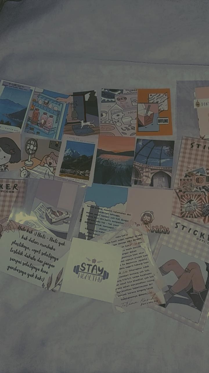 Sticker Poster/dekorasi Mini Cute 03