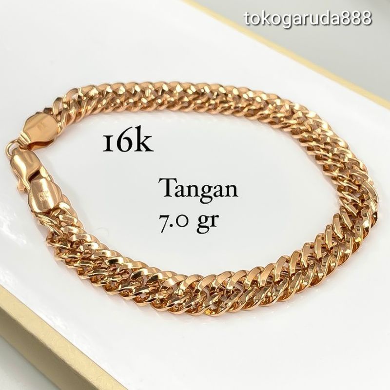 Rantai tangan gelang tali anak dan dewasa emas asli kadar 750 700 75% 70% surabaya sisik naga rante cowok cewek