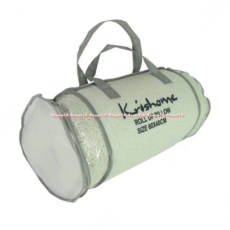 Krishome Roll Up Pillow Bantal Guling Memory Foam Kris Home RollUp 60x40cm Bahan Lunak lembut Bantall