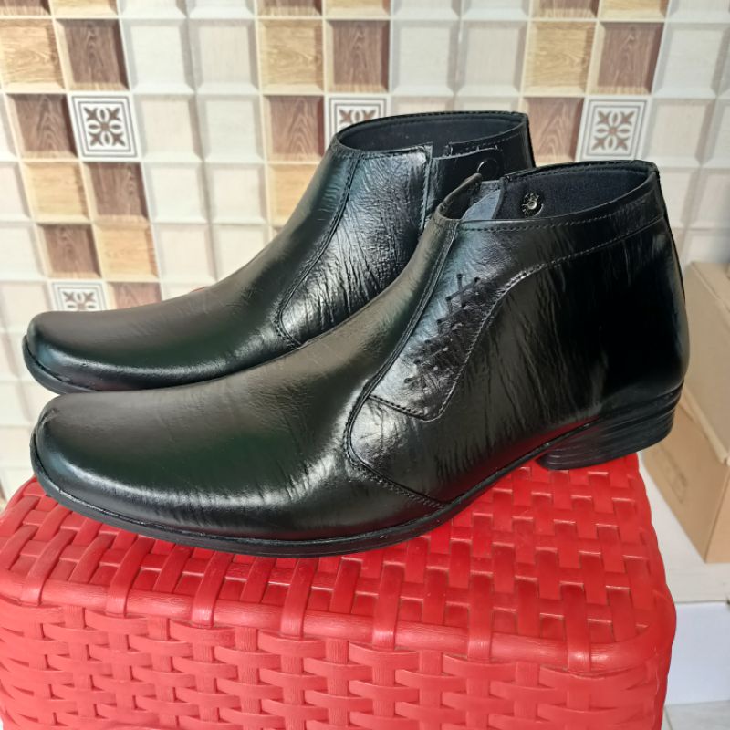 Sepatu pdh dinas kulit asli sepatu boots  pantopel fantopel kulit asli