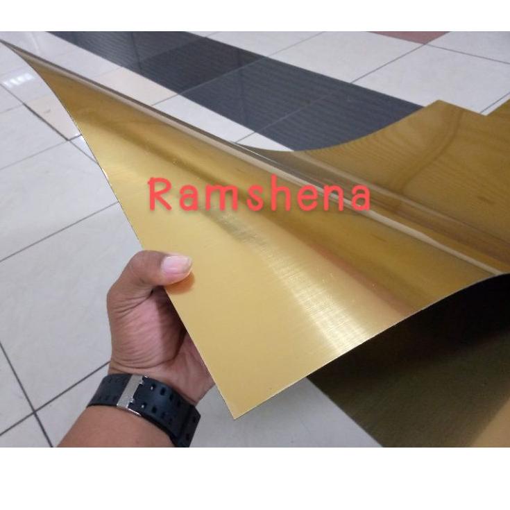 

Promo Merakyat gravoply gold/teks hitam/bahan laser/60cmx120cm tebal 1.5mm