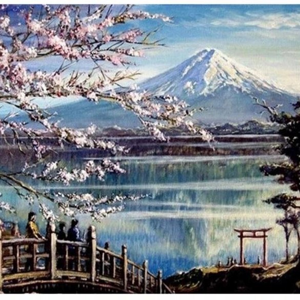 

Produk Terbaru Painting By Number Kit Oil Lukisan Gunung Sakura